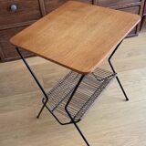 Vintage magazine rack side table