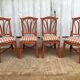4 chaises bambou et cuir Roche Bobois 1960