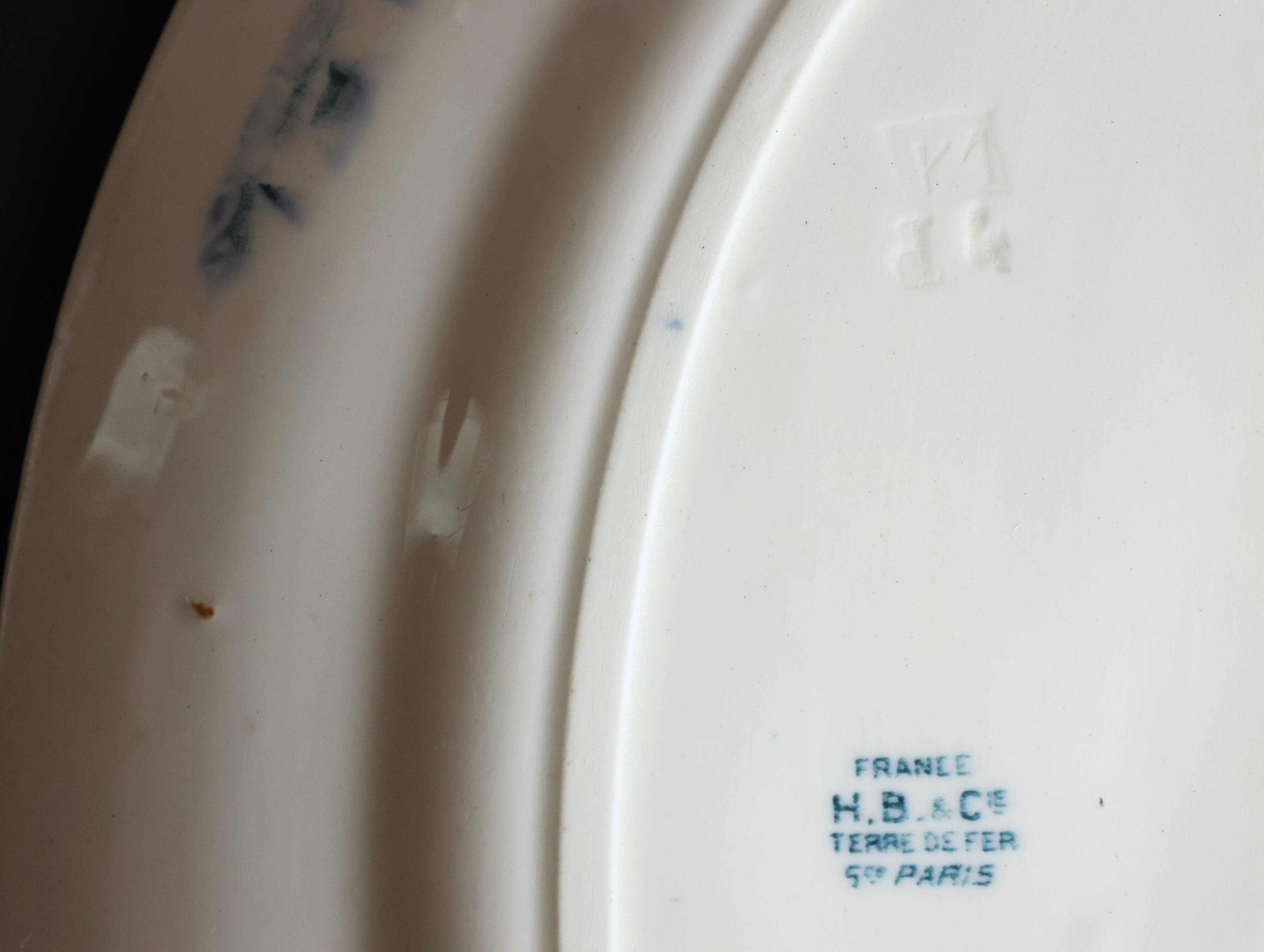 Vintage oval dish Terre de Fer HBet Cie