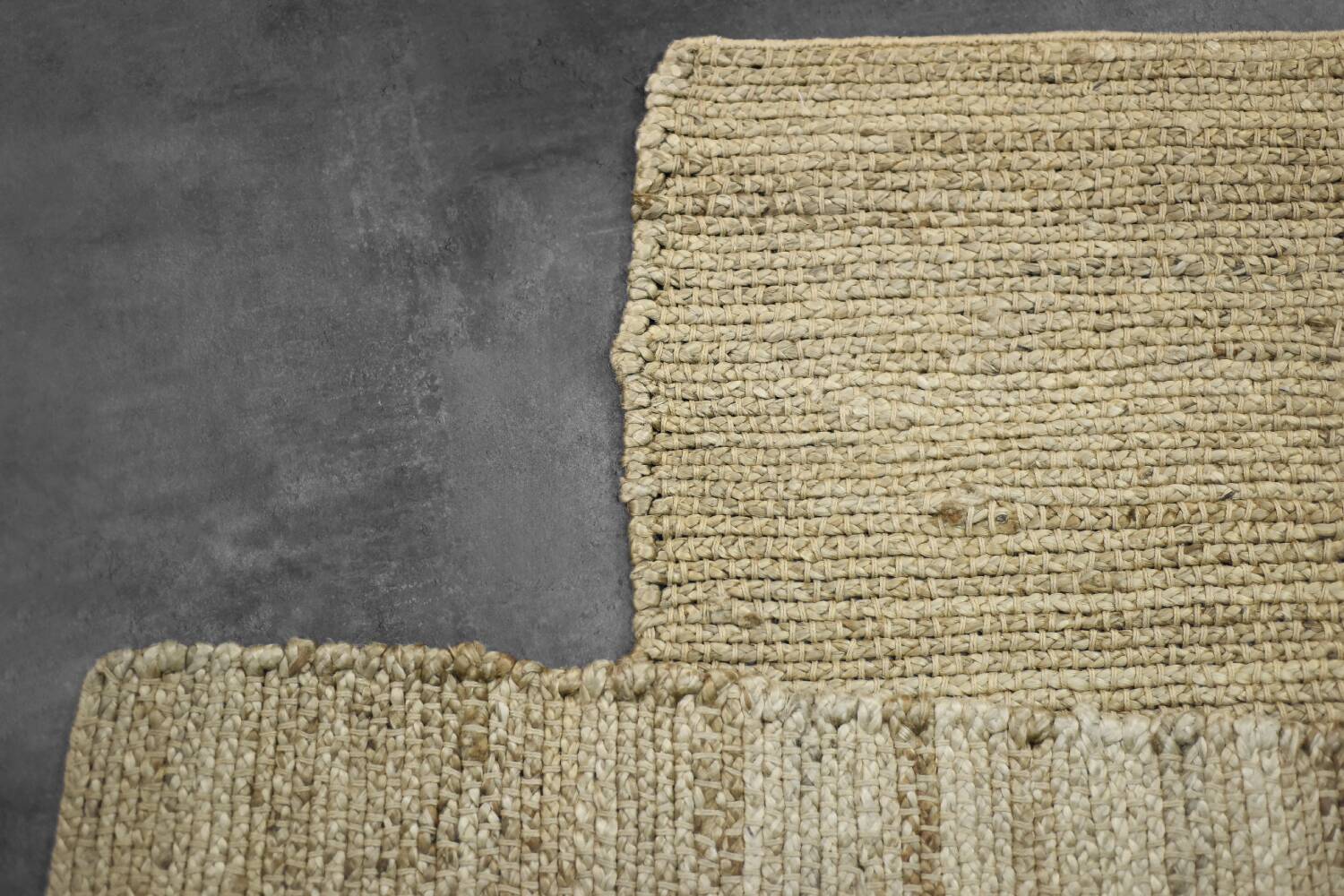 Flat-woven jute Indian rug, 1970s