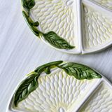 2 ceramic plates depicting a lemon
