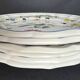 Suite de 6 assiettes plates GIEN oiseaux de paradis