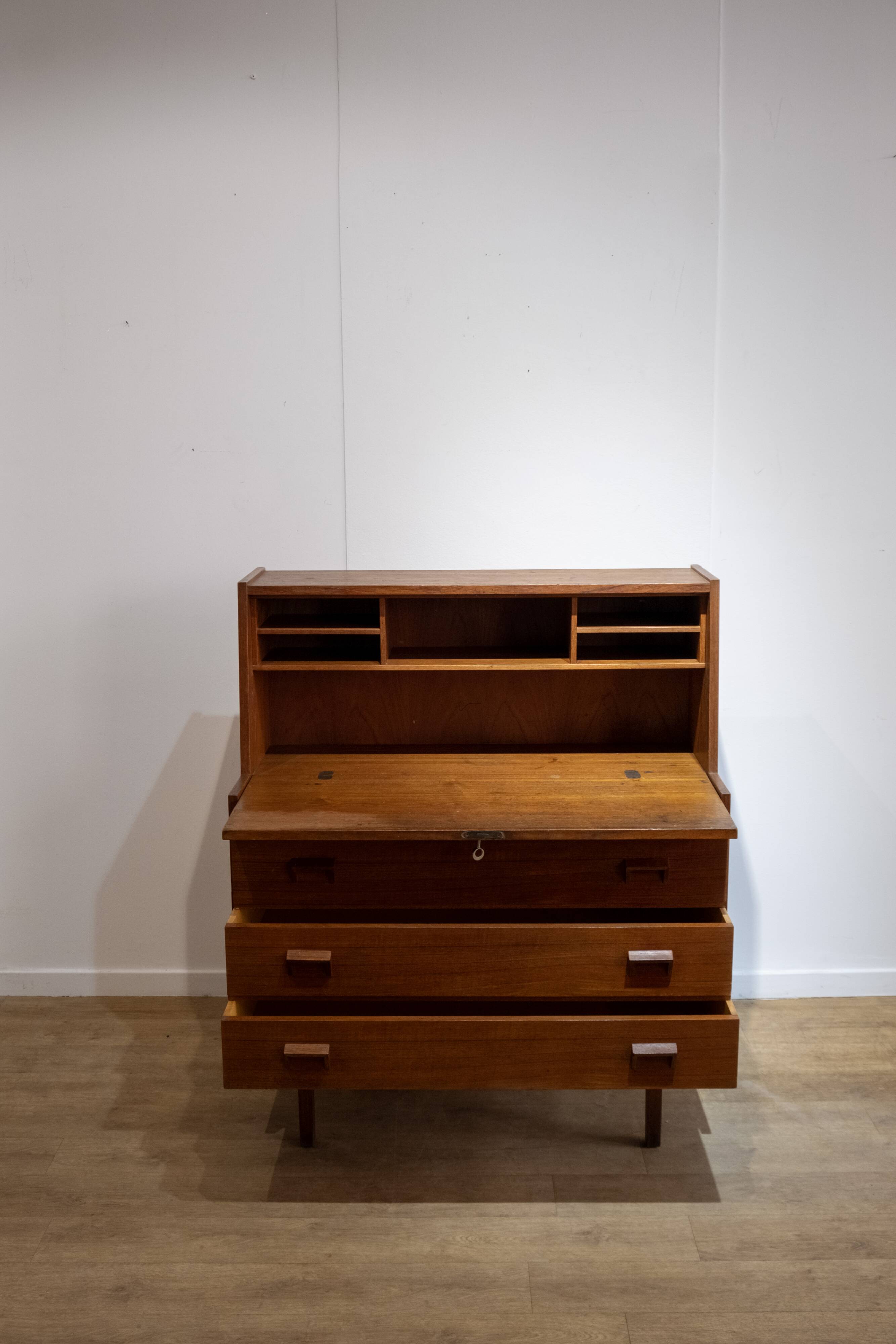 Danish teak secretary