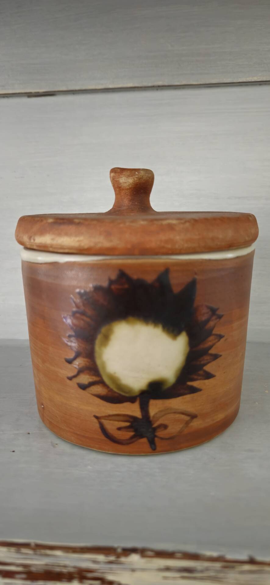 Vintage Vallauris stoneware pot from La Colombe