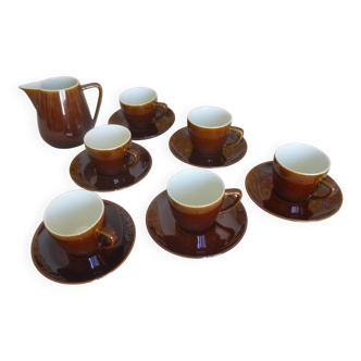Coffee service with milk jug Villeroy & Boch model bistro 1960s