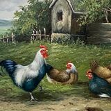 Painting signed henri caron