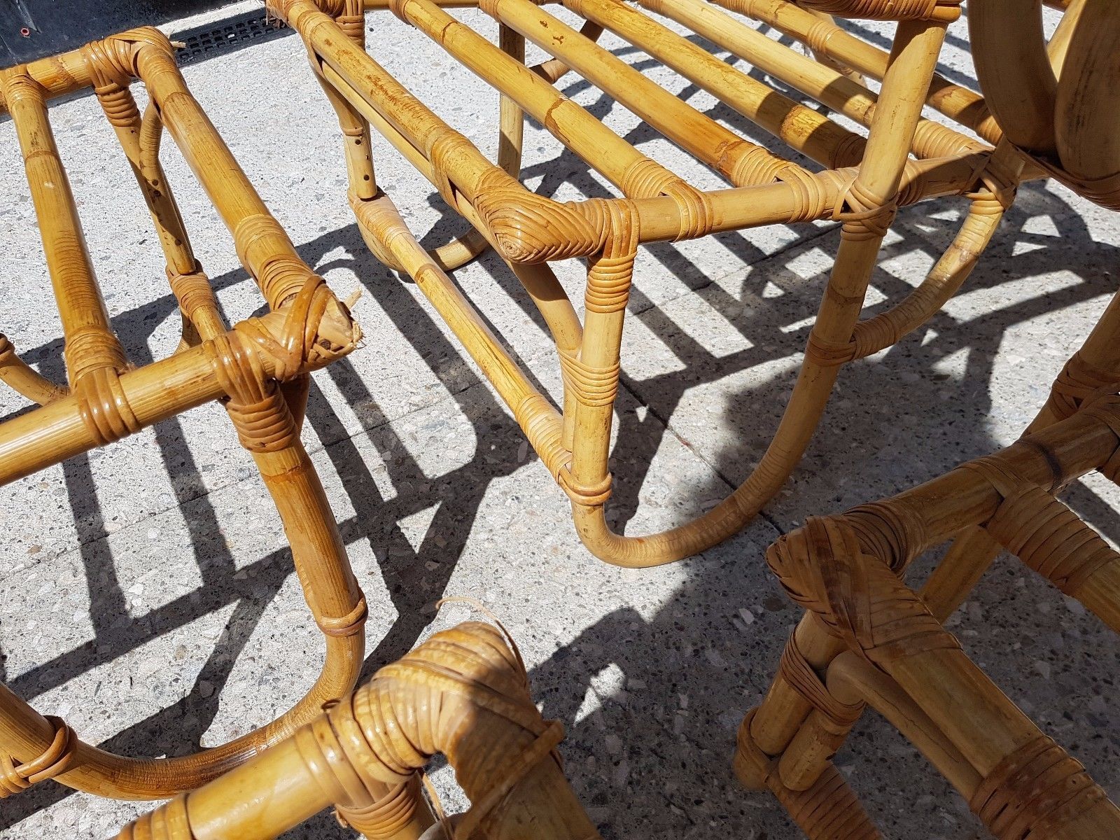 Salon de jardin d'hiver design 70 en bambou