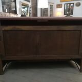 Leather art deco sofa