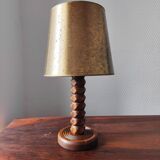 Vintage wooden lamp 1950/60 brutalist design