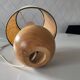 Lampe boule en bois