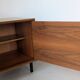 Small wooden and metal side table, 1970s