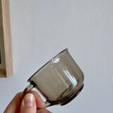 Arcoroc smoked glass cups