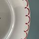 Set of 9 vintage flat plates in Badonviller earthenware