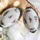 Paire de beurriers anciens en faïence de Villeroy & Boch