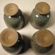 Enamelled stoneware tea set