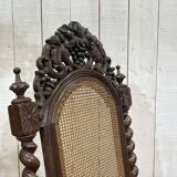 Louis XIII style armchair in oak - early 20th century