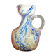 Former Clichy multilayer white blue blown glass pitcher