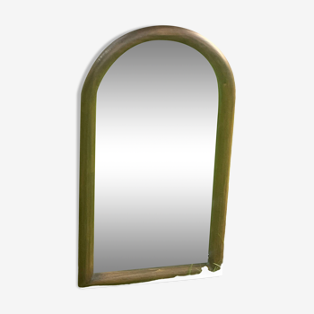 Old molded wooden mirror