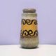 Brown & ochre West Germany vase