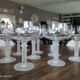 Lot de 9 coupes à champagne en cristal vintage pied givré