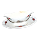 Set of 2 raviers and 1 Obernai saucière in earthenware of Sarreguemines - Décor of Loux