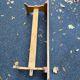 Banc de ferme vintage en bois massif 140cm