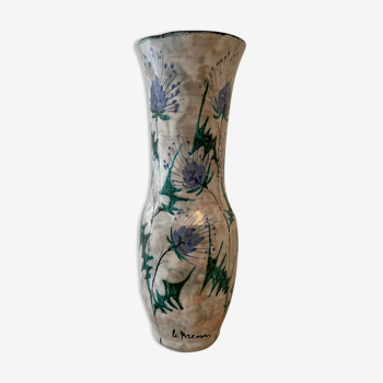 Ceramic vase le brescon vallauris 1960