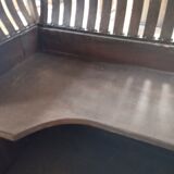 Wood and steel bar counter