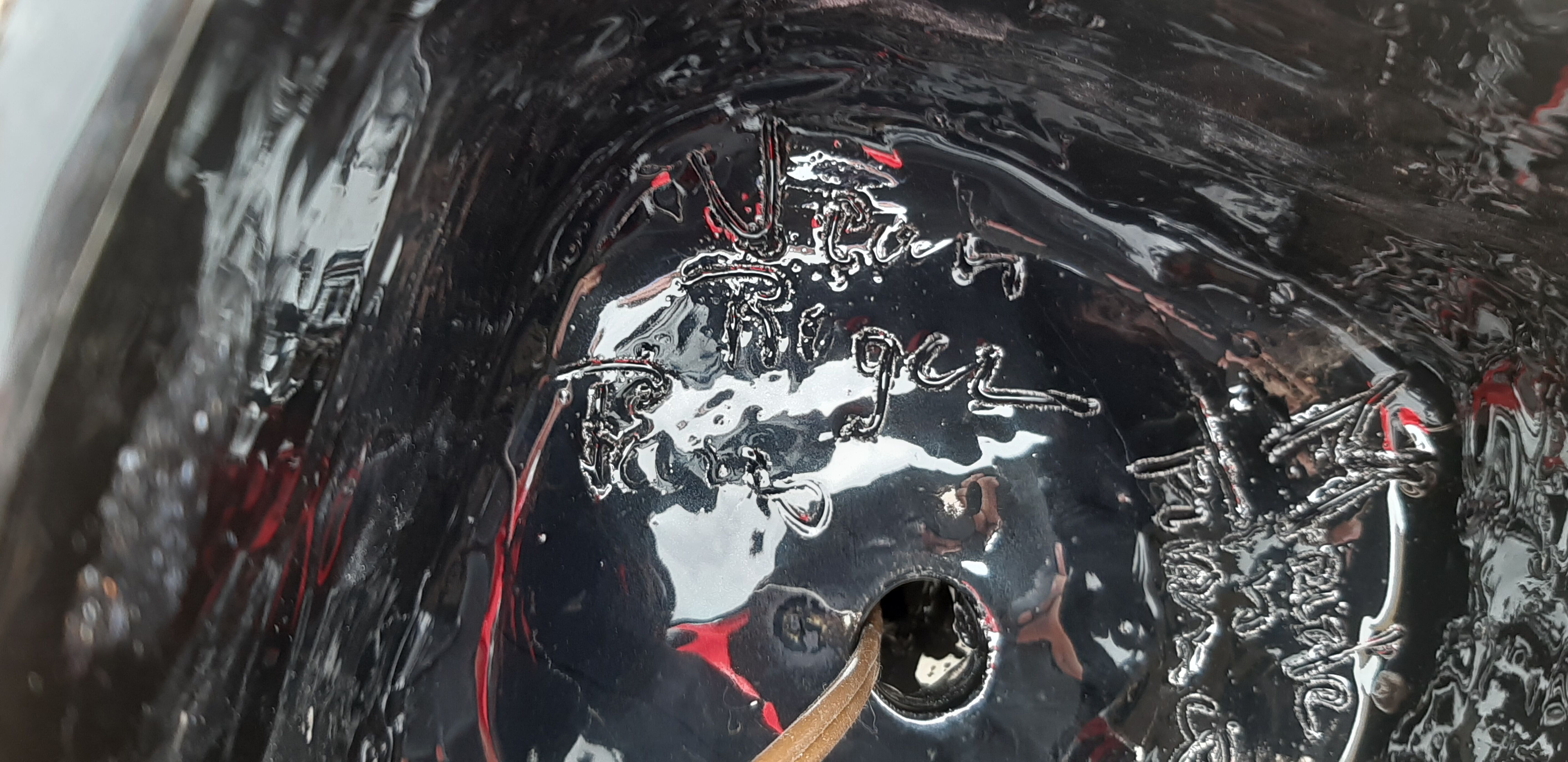 Ceramic lamp by Jean Roger France circa 1960