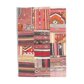 Tapis Kilim moderne fait main multicolore 4x6, 128x187 cm