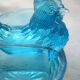 Beautiful Art Deco salt shaker in vallérysthal blue glass: A POOL
