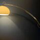 Vintage space age arc floor lamp in style of Guzzini