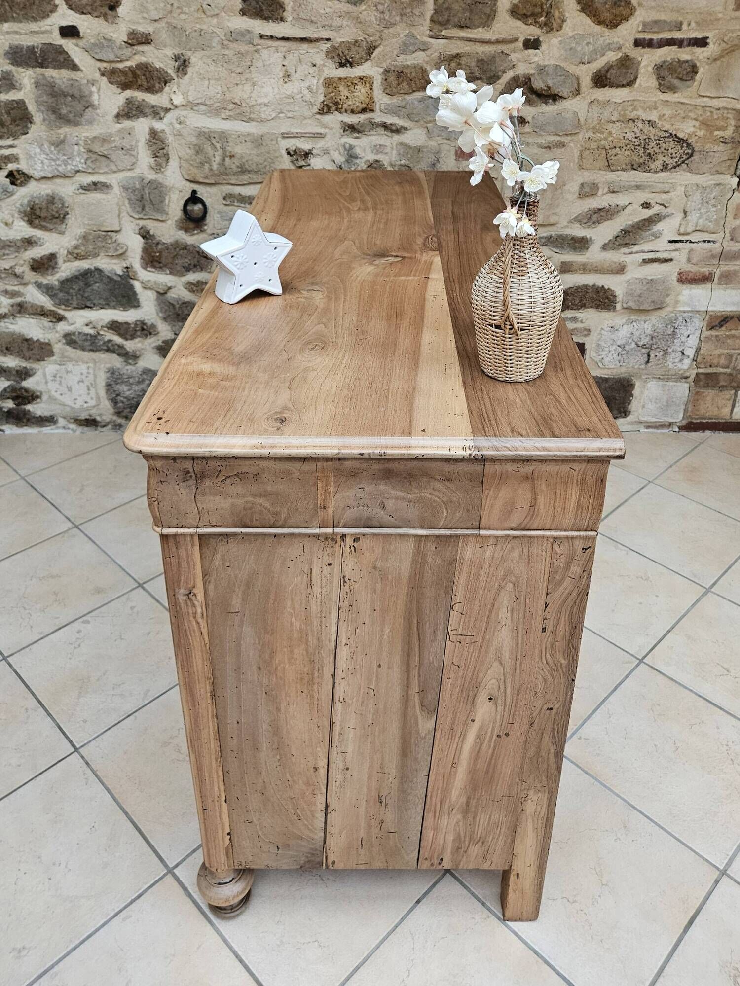 Antique walnut chest of drawers