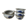Set of 3 bowls + 1 large vintage ceramic pot