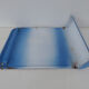 old blue enamelled steel utensil drainer