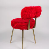 Red moumoute armchair