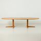 Danish extra large oak extension oval table attributed to Skovby, 1970s