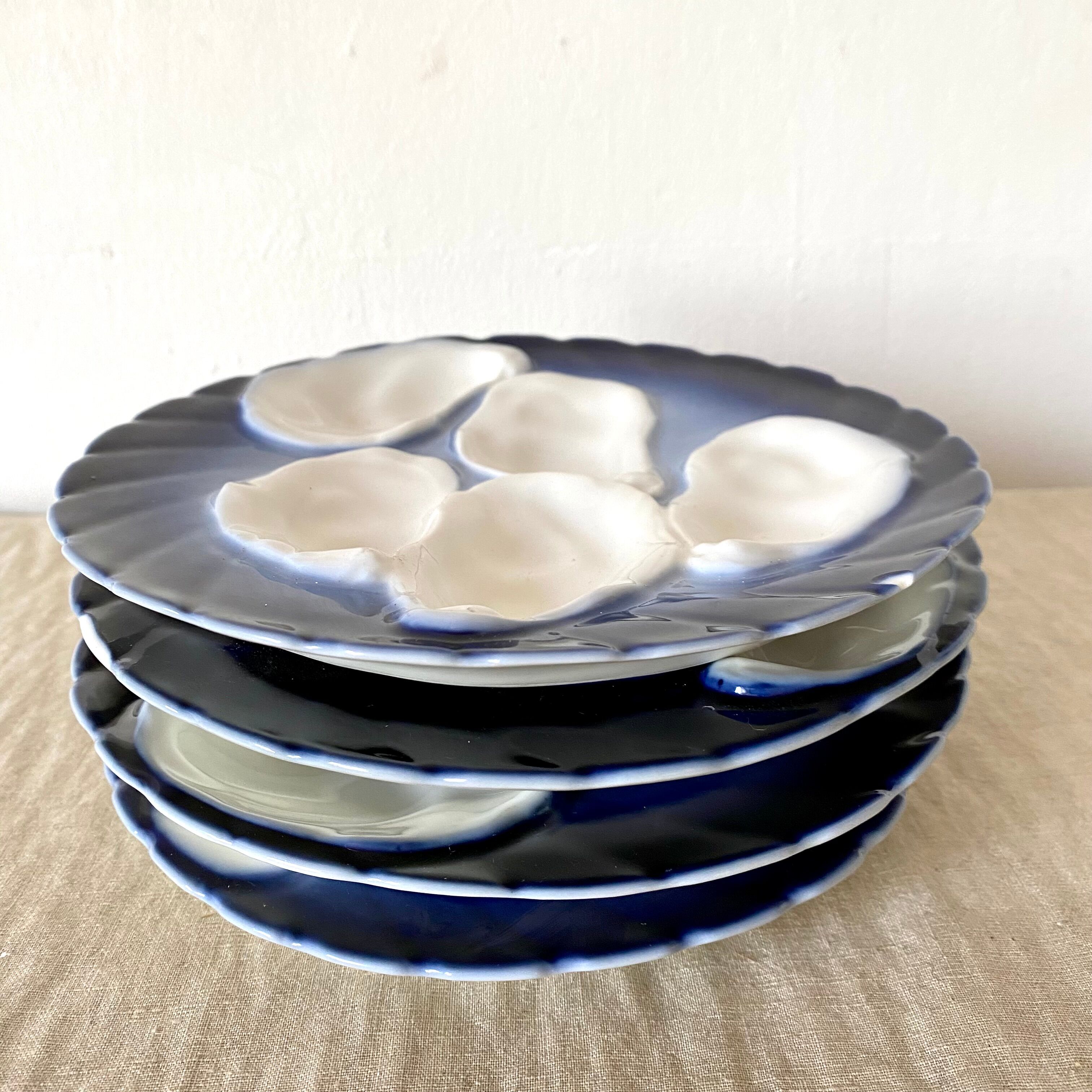 Porcelain oyster plates
