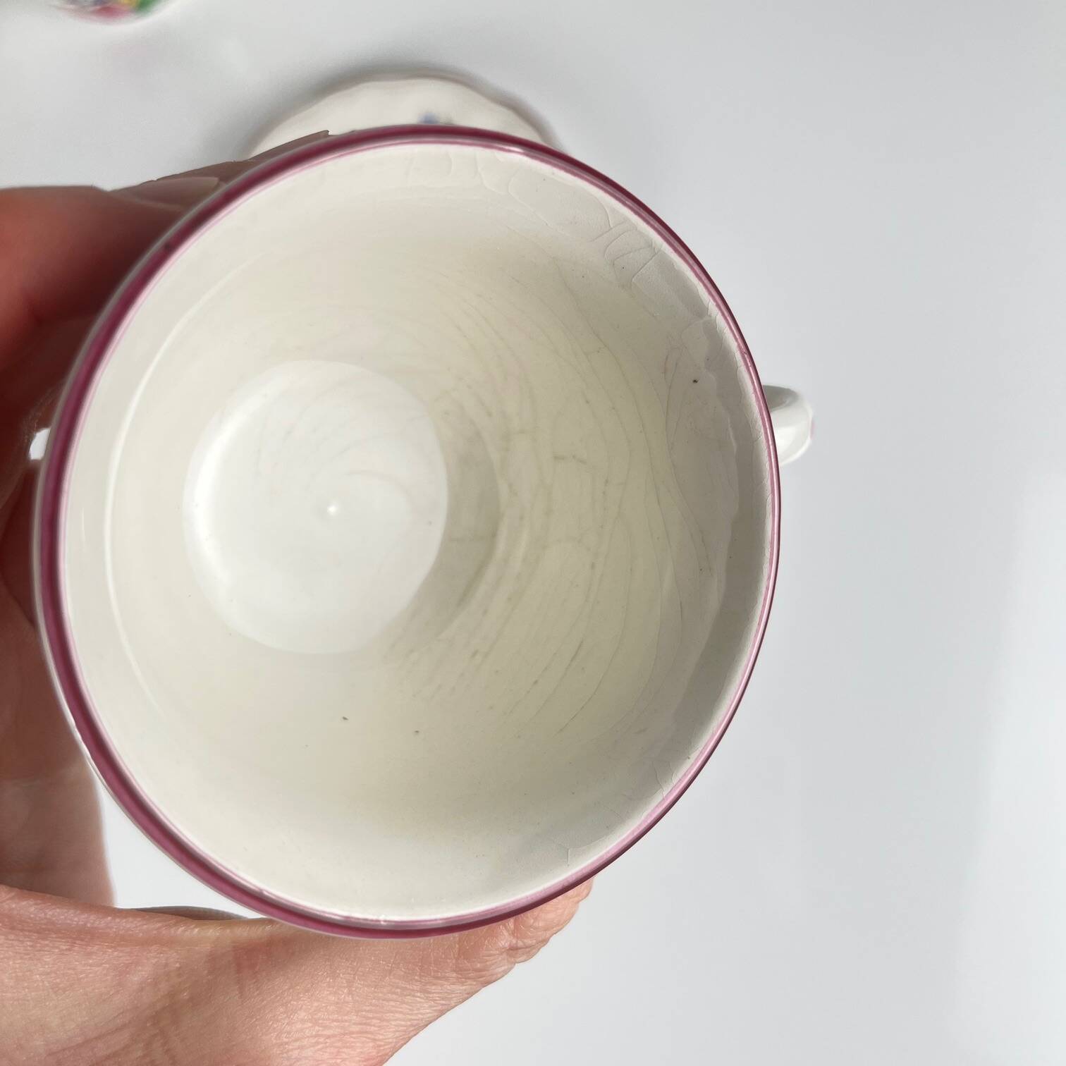 Set of 4 coffee cups with saucers model Réverbère by KG Lunéville