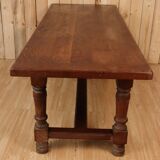 Grande table de ferme en chêne style monastère