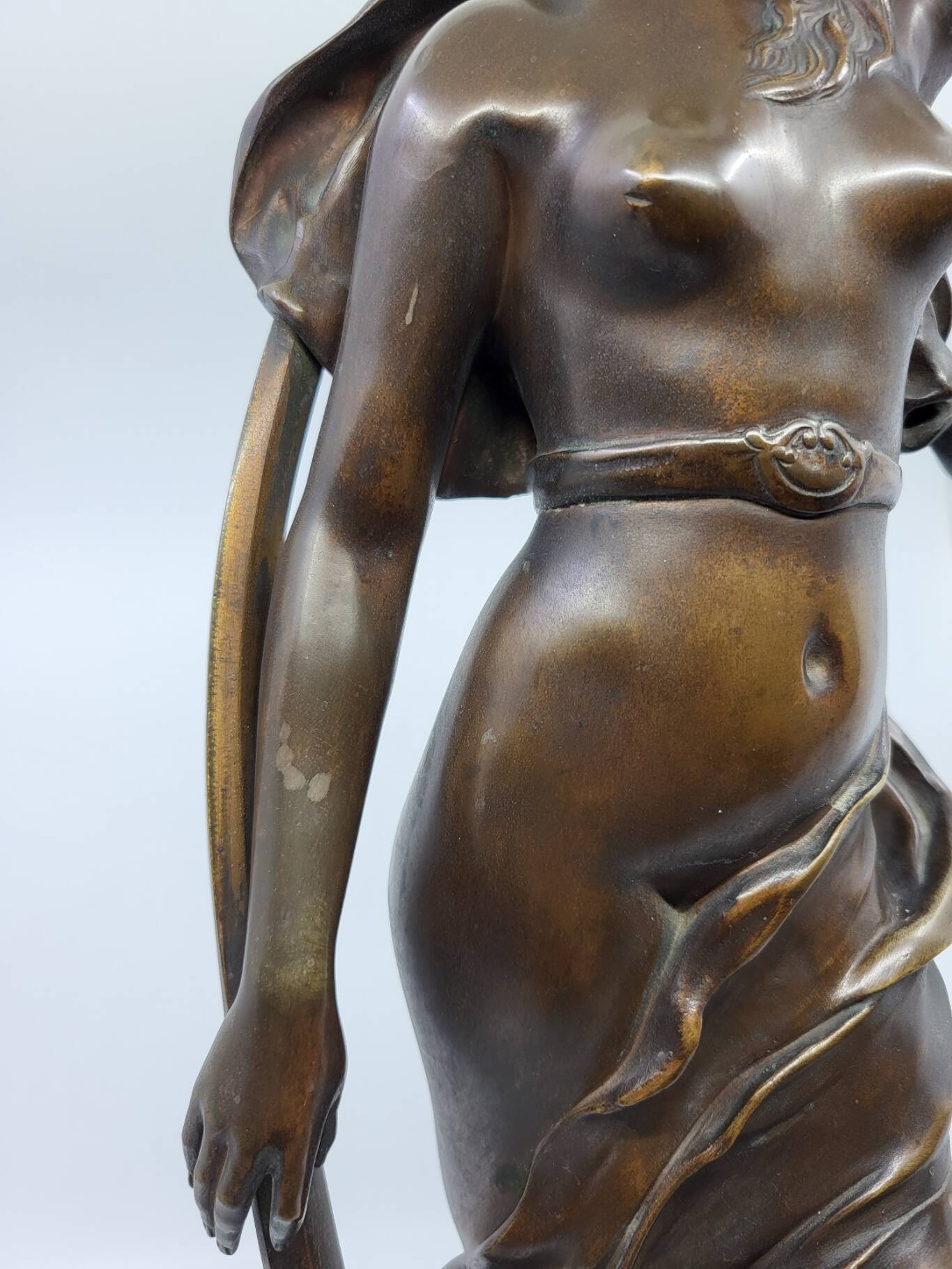 Bronze sculpture "The Shepherd's Star" by Henri Louis Levasseur 1880