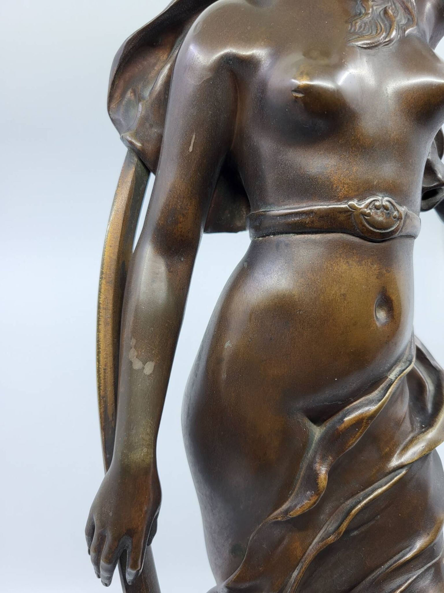 Bronze sculpture "The Shepherd's Star" by Henri Louis Levasseur 1880