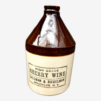 “Sherry wine” stoneware jug