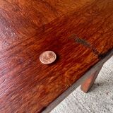 Table basse vintage de ferme en chêne, circa 1950