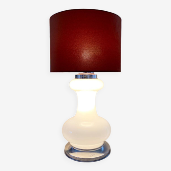 Very large double lighting glass lamp