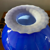 Large Murano glass spherical vase in two-tone glass paste