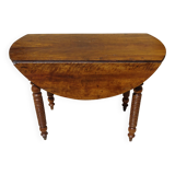 Drop-leaf table, honey-spoon-shaped legs