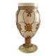 Vase verre et laiton