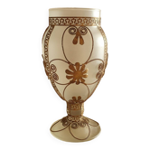 Vase verre et laiton