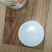 Vintage ceramic sugar bowl with fruit decoration – 1950s